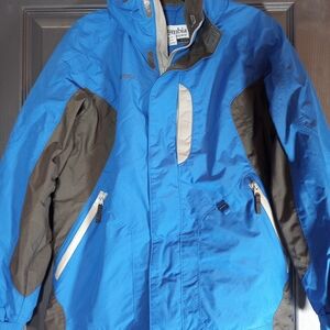 Columbia Sportswear Powderkeg Hood Jacket Waterproof Weatherproof   14/16  Youth